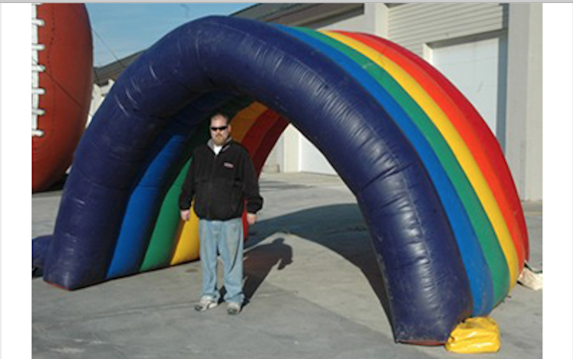 Inflatable Rainbow Arch Image